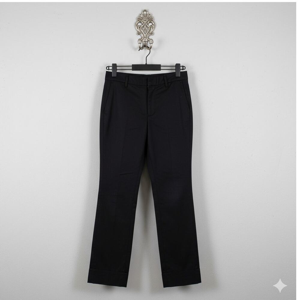 Laundry by Shelli Segal Pants Womens 6 Black Side Zip Straight Leg Stretch
